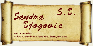 Sandra Đogović vizit kartica